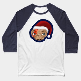 Santa Space Invader Baseball T-Shirt